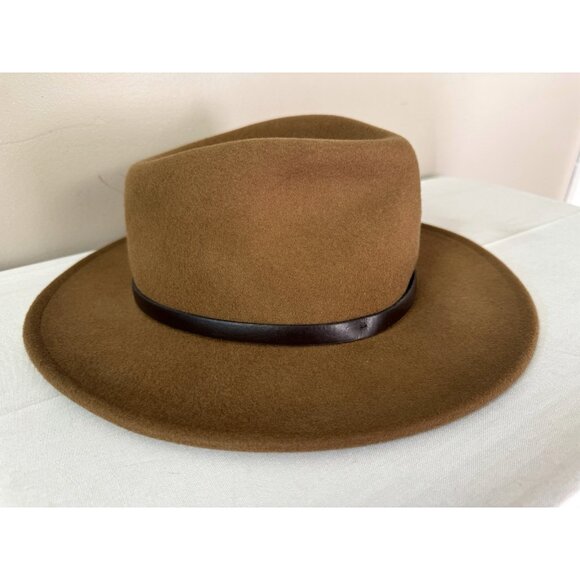 Cabelas Wool Felt Mens L XL Pecan Tan Western Hat All Seasons Outdoors Utility - Picture 7 of 16